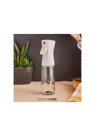 Sprey Yağdanlık Sıvı Yağ Spreyi Yağlık Air Fryer Da Yağ Tasarruf Edin Zeytinyağı Için Beyaz 300ml Beyaz