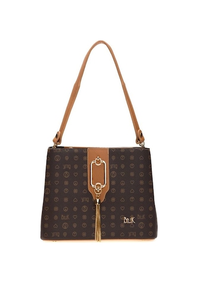 Bilik Deri Monogram Kahve/camel Kadın El Çantası Riv 232-mn 001