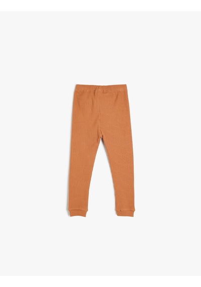 Koton Beli Bağlamalı Pamuklu Jogger Eşofman Altı Kahverengi 5smb40014tk Kahve