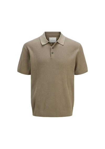 Jack & Jones Jprcccooper Knıt Polo Ss Sn Greige Renkli