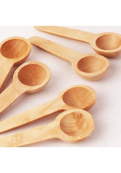 Evonox 12 Adet Bambu Baharat Kaşığı Ve Ölçek Kaşığı, Bambu Reçel Bal Kaşığı 12 Adet / Doğal Ve Şık 12 Diğer 70035160