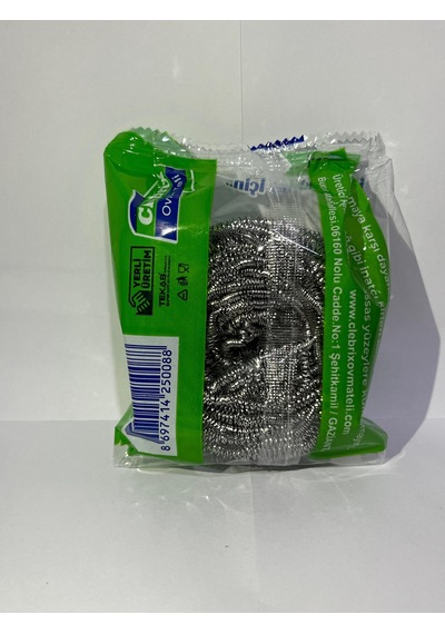 Technow Paslanmaz Çelik Büyük Endüstriyel Boy Bulaşık Ovma Teli 40 Gr