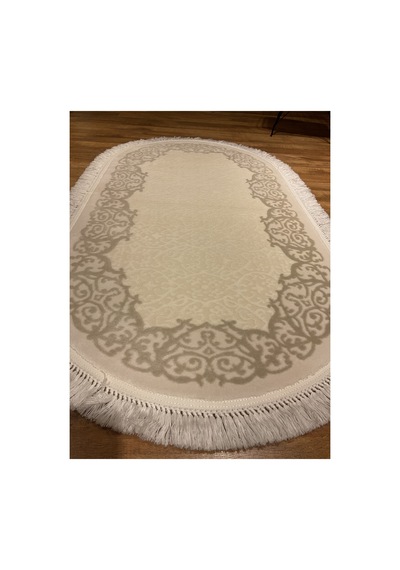 Daphne 11016a Krem-bej Oval Halı Çok Renkli
