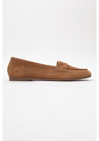 Luvishoes F02 Toprak Süet Kadın Babet Toprak
