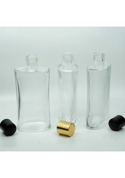 Kolonya Şişesi 250 Ml 3 Adet Şeffaf Boş Oval Şişe