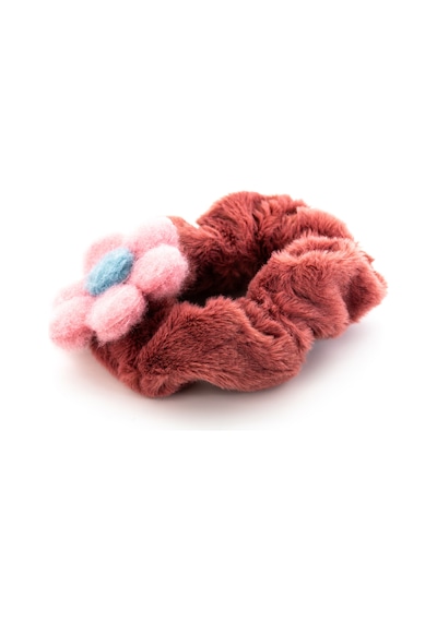 Biem Papatya Simit Peluş Toka Koyu Pembe Gold/gümüş