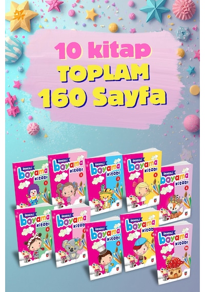 Örnekli Boyama Kitabı 10 Kitap Tandem Yayınları