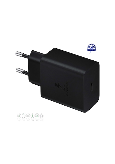 Samsung Galaxy S25 Fe Uyumlu Type-c Ultra Hızlı Şarj Cihazı 45w 3.0 Amper Şarj Başlığı Adaptör