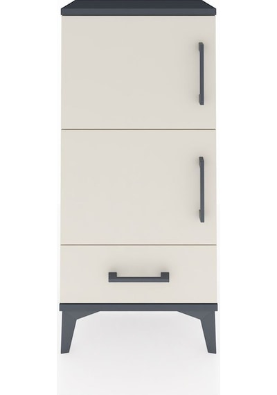Arges Komodin 4 Raflı Tek Çekmeceli 2 Kapaklı 44x30x96 Antrasit-aytaşı Antrasit Arges Komodin 4 Raflı Tek Çekmeceli 2 Kapaklı 44x30x96 Antrasit-aytaşı Antrasit