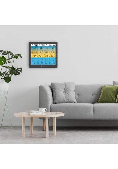 Tr Hava İstasyonu, Kablosuz Dış Sensörlü, 7'si 1 Arada Solar Wlan 4cast, 6 Günlük Hava Tahmini Ve Kapsamlı Diğer Genel