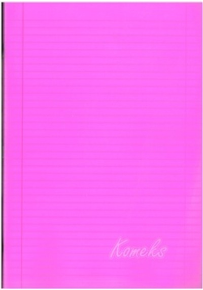 Komeks Dikişli Defter Pp Kapak Çizgili 60 Yp Pembe