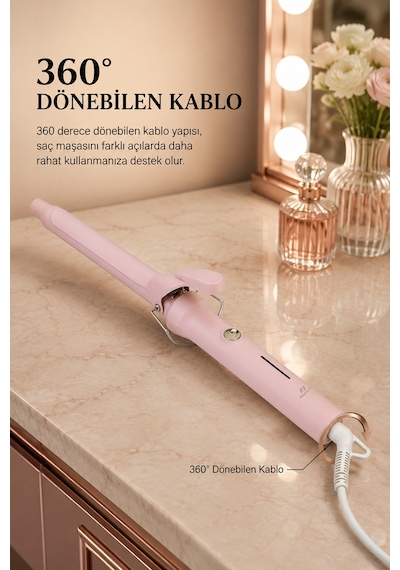Ks-325 Profesyonel 25mm Saç Maşası - Doğal Su Dalgaları Ve Bukle Yapıcı