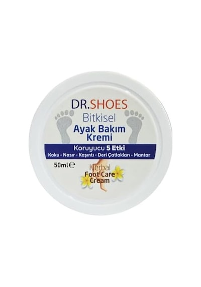 Bitkisel Ayak Bakım Kremi - Ayak Koku Karşıtı Krem 50 Ml. Koruyucu 5 Etki