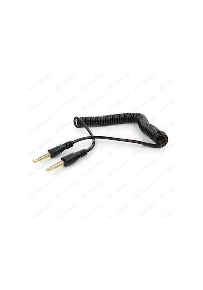 3.5Mm Stereo Spiral Tasarım Araç Içi Aux Ses Aktarım Kablosu
