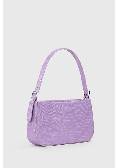 Housebags Kadın Lila Tokalı Baguette Çanta 208 Lila