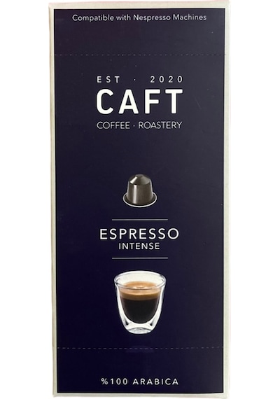 Caft Coffee Espresso Intense Alüminyum Kapsül Nespresso Uyumlu 10'lu