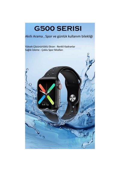 G500 Serisi Akıllı Saat - Ateş Ölçer Özellikli - Uzun Şarj Süresi - Üstün Teknoloji 40-42mm - Pembe