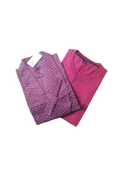 Kly Ancelo Pamuk Pijama Takım Ve Robdöşambr 3 Lü Damat Çeyiz Set
