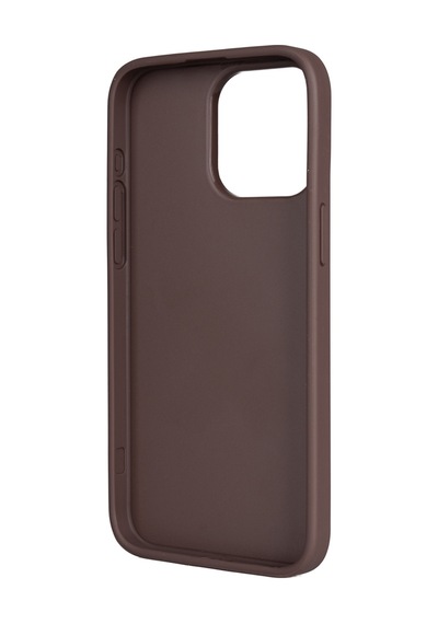 Apple Uyumlu iPhone 15 Plus Kılıf Guess Lisanslı Pu Deri 4g Büyük Metal Logolu Çapraz Vücut Askılı Kapak Kahveren Kahverengi