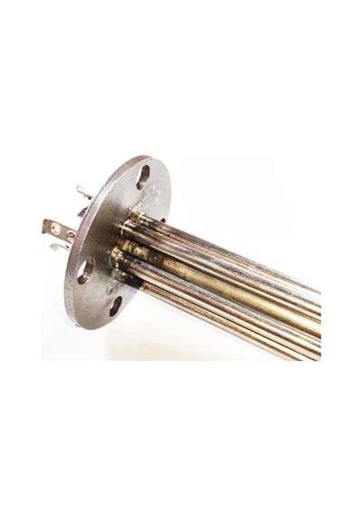 Yuvarlak Flanş 230-400v 10.000w Krom Termosifon Rezistansı