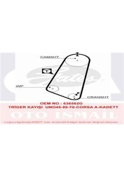 GATES 5030 TRIGER EKSANTRIK KAYISI CORSA A ASCONA C KADETT E 13S
