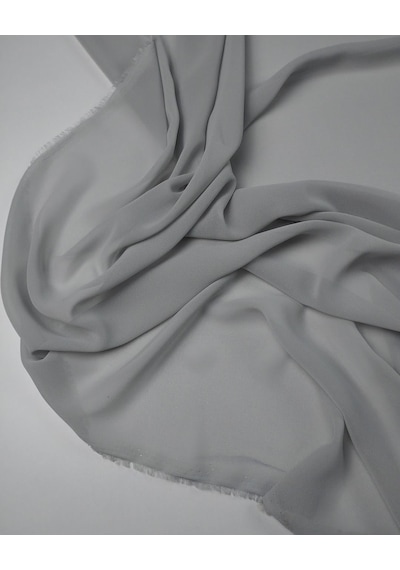 Gri Renkte Şifon Kumaş En: 140cm-11410