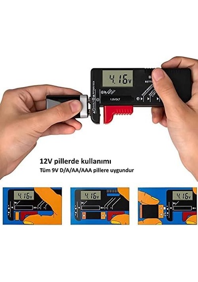 Bt-168d Lcd Dijital Pil Test Cihazı