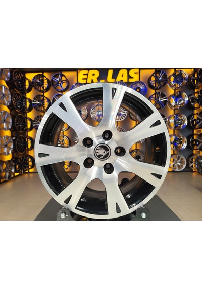 4 Adet Skoda  6.5 16 5 112 Et50 57.1 Black Mack Jant Revize Edilmiş Takım