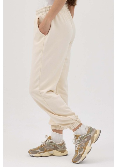 Buly Cozy Beli Lastikli Jogger Eşofman Altı Bej