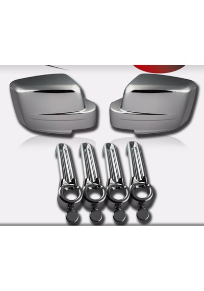 Dodge Nıtro 2007 2015 Krom Ayna Kapağı Ve Kapı Kolu Seti Abs Krom