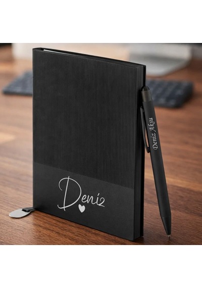 Bk Gift Kişiye Özel İsimli Defter Kalem Seti -9, Hediye Kutulu Premium Not Defteri Seti, Kurumsal Promosyon Seti Kobitmeyencom36375 Bk Gift