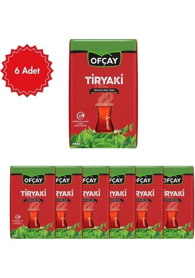Ofçay Tiryaki Siyah Çay 1 Kg X 6 Adet Geleneksel Yoğun Dem Ve Keyifli Sohbetlerin Vazgeçilmezi