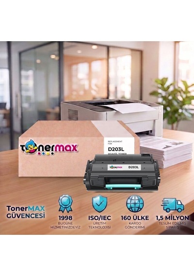 Samsung M3370fd Muadil Toner Çipli Mltd203l 10'lu 5.000 Sayfa
