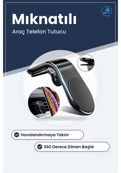 Oto Araç İçi Havalandırma Izgarasına Takılabilir Mıknatıslı Telef