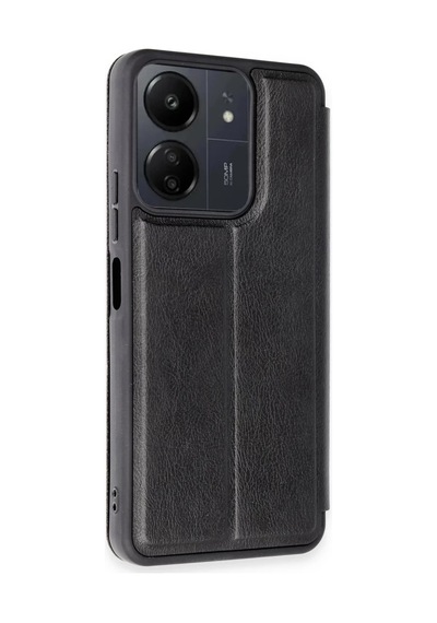 Xiaomi Redmi 13c Uyumlu Kılıf Flip Cover - Siyah