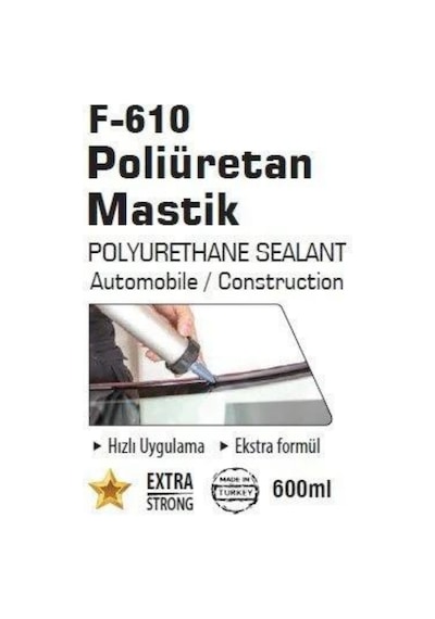 Fıxed Poliüretan Mastik Siyah 600 Ml