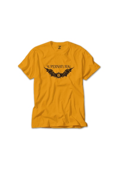 Supernatural Logo Sarı Tişört Sarı