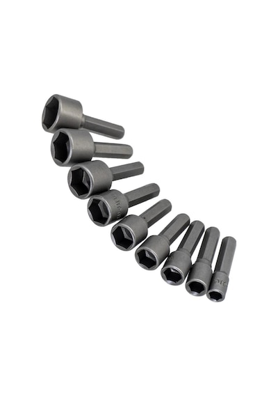 Master 530450 Bits Saplı Lokmalı Somun Adaptörü 5-13mm 9 Parça