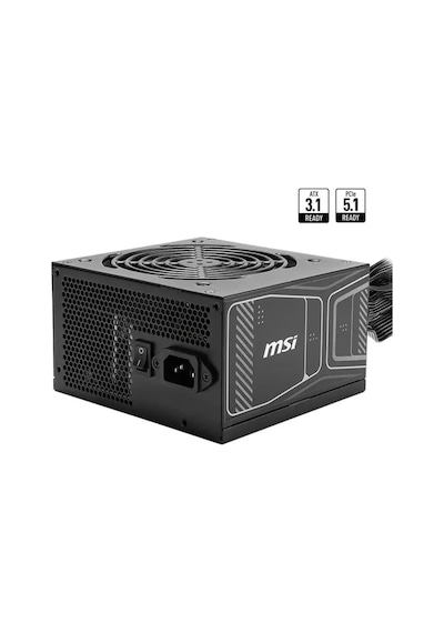 Msı Mag A850gn Pcıe5 850w 80+gold Aktıf Pfc 120mm Fan Power Supply