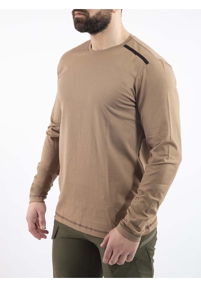 Outdoor T-shirt Basic Pamuklu Erkek Basetı04 Bej