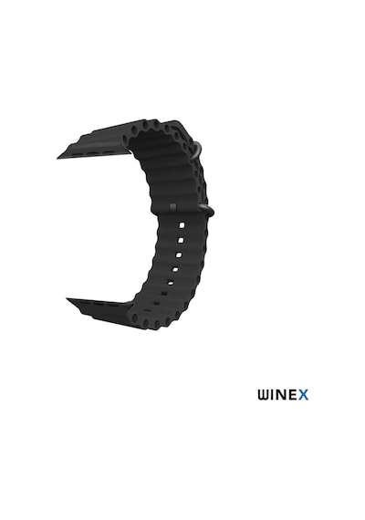 Winex 42-44mm Yeni Nesil Apple Uyumlu Akıllı Saat Kordonu Siyah