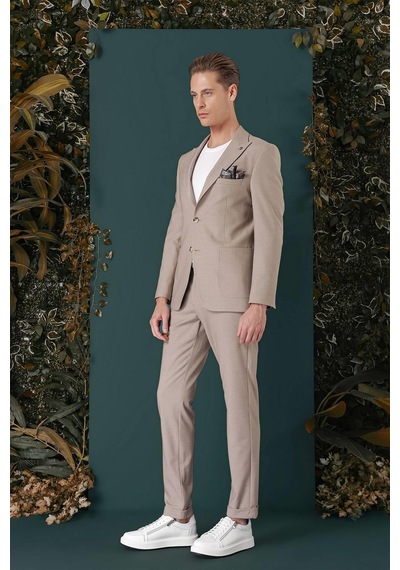 Efor C 659 Slim Fit Bej Spor Ceket Bej
