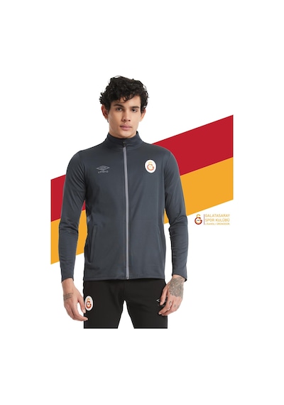 Gsstore Galatasaray Lisanslı Dik Yaka Fermuarlı Antrasit Sweat Antrasit