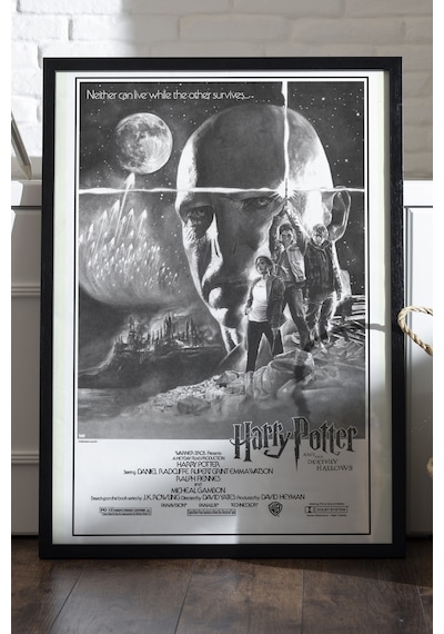 Harry Potter Siyah Ahşap Çerçeveli Poster, Film Duvar Tablosu