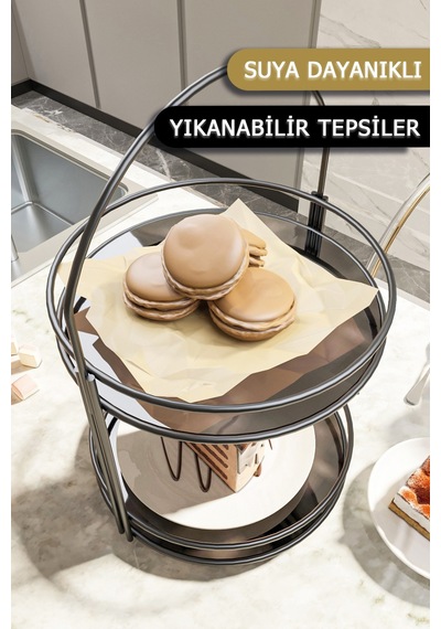 Bino Black Banyo Düzenleyici Organizer Takı Kozmetik Standı Siyah Bino Black Banyo Düzenleyici Organizer Takı Kozmetik Standı Siyah