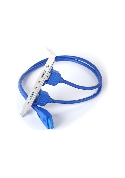 19 Pin Usb 3.0 Arka Panel Genişleme Braketi 2 Port Usb Çoklayıcı