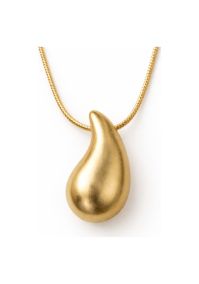 Damla Form Gold Renk Minimal Kolye Şık Ve Modern Tasarım Diğer
