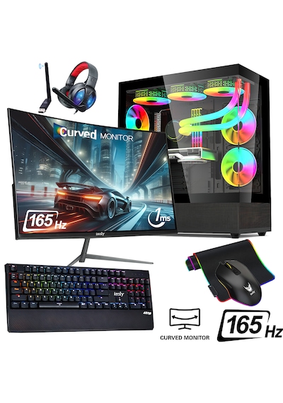 Izoly Night City i7-12700F 32 GB 1 TB NVMe SSD 8 GB RTX4060 24" Free Dos Masaüstü Oyuncu Bilgisayarı