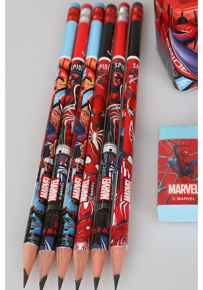 X Dekomus Lisanslı Spiderman Kırtasiye Seti 6 Adet Kurşun Kalem,2 Adet Silgi Ve Kalemtraş Diğer