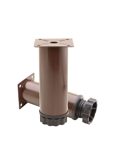 Badem10 Mobilya Kanepe Baza Koltuk Metal Destek Ayağı Ayarlanabilir Kahverengi Ayak 12 Cm 6395751